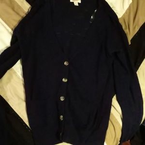 Arizona Navy Button Cardigan